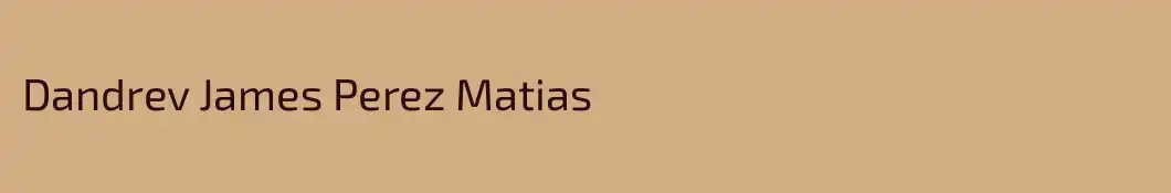 Dandrev James Perez Matias